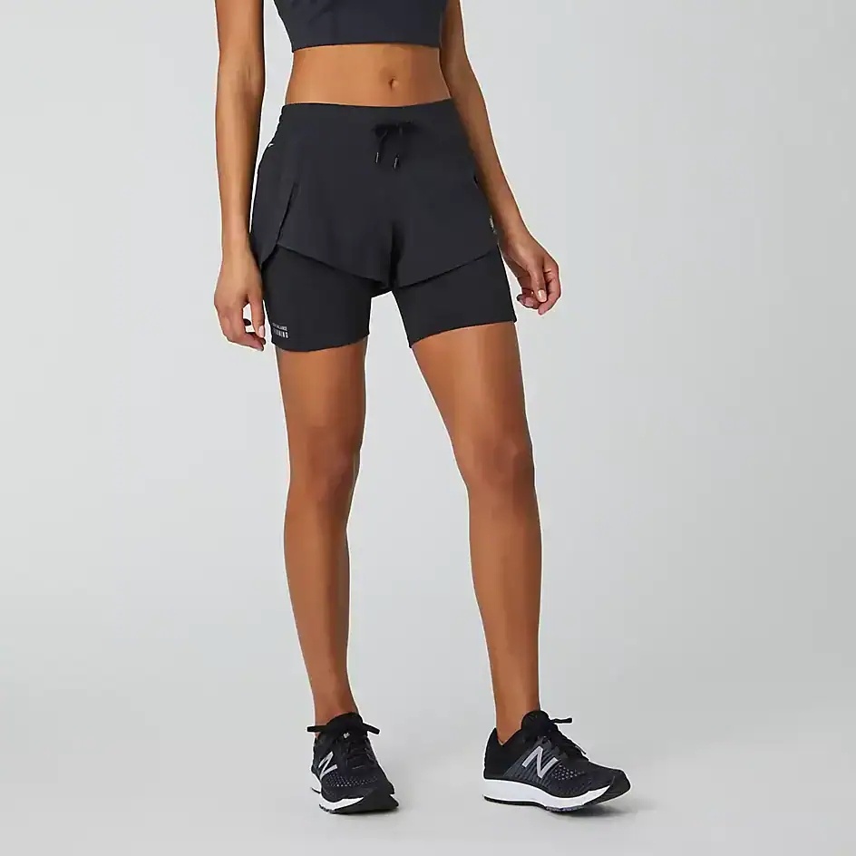 NEW BALANCE PANTALONCINI IMPACT RUN 2 IN 1 pantaloncini running donna -  RUNOUT